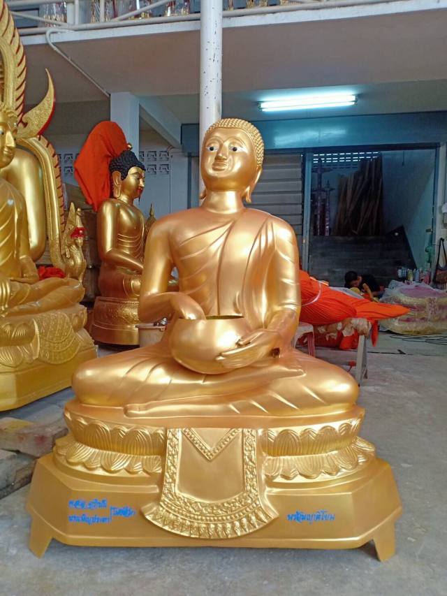 พระอุปคุตสีทอง ถือบาตร โรงหล่อพุทธบารมี